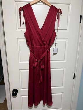 NWT Laundry by Shelli Segal Orange ruby Dress Size 10